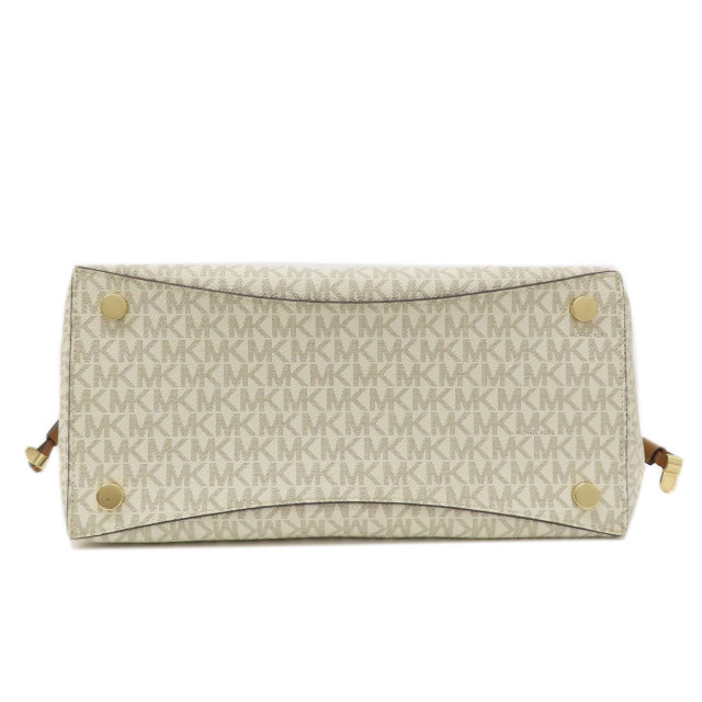 【K】[MICHAEL KORS] 日本未発売 MKシグネチャー柄 レザー Michael Kors マイケルコース ロゴ金具 MKシグネチャー