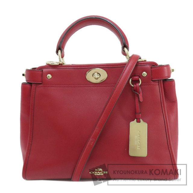 COACH コーチ 33564 ロゴ金具 2WAY ハンドバッグ レザー レディース  