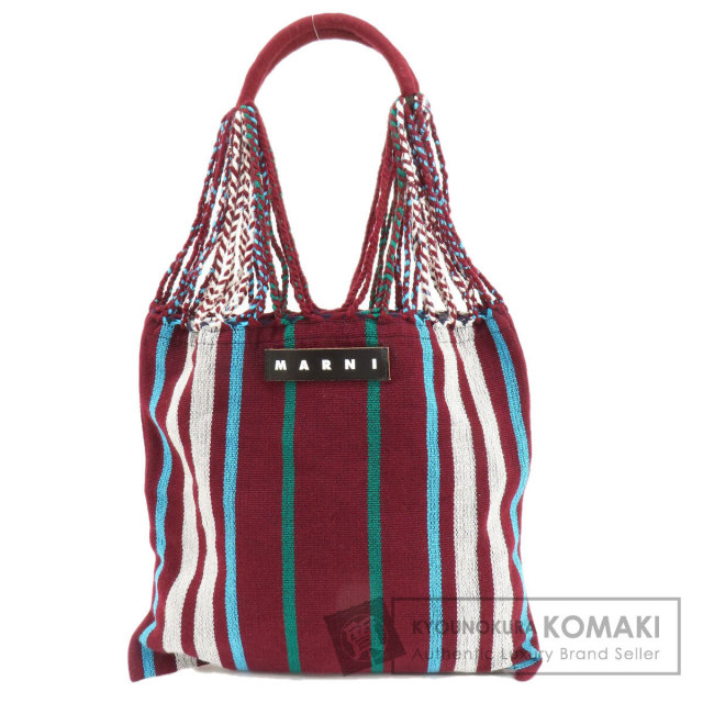 MARNI マルニ フラワーカフェ ハンモック ストライプ トート