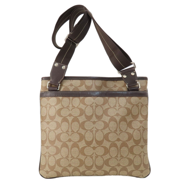 COACH コーチ F70591 ロゴ シグネチャー ショルダーバッグ PVC レディース