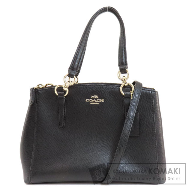 COACH コーチ F36704 ロゴ金具 2WAY ハンドバッグ PVC レディース 