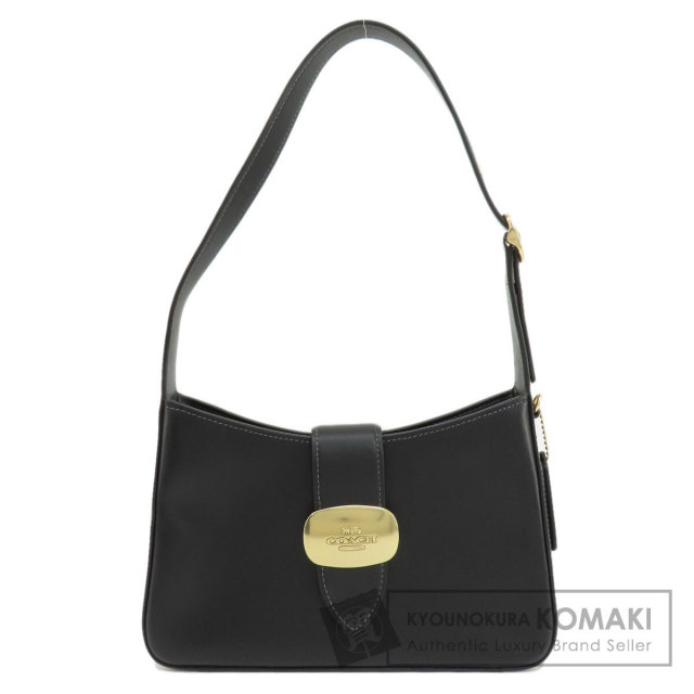 COACH コーチ CP005 ロゴ金具 ハンドバッグ レザー レディース 