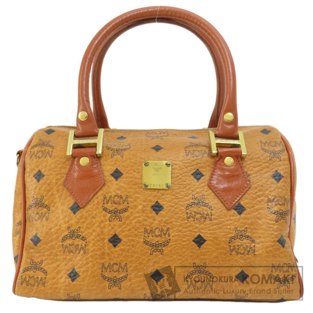 MCM エムシーエム ミニボストン ボストンバッグ PVC レディース  