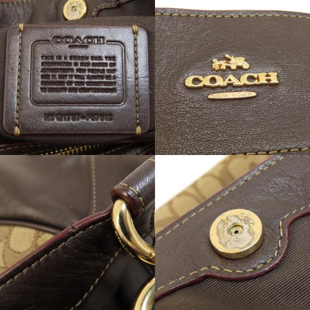COACH コーチ F57612 シグネチャー トートバッグ キャンバス レディース 
