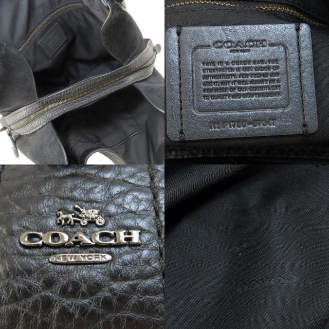 COACH コーチ 57647 ロゴ トートバッグ レザー/スウェード