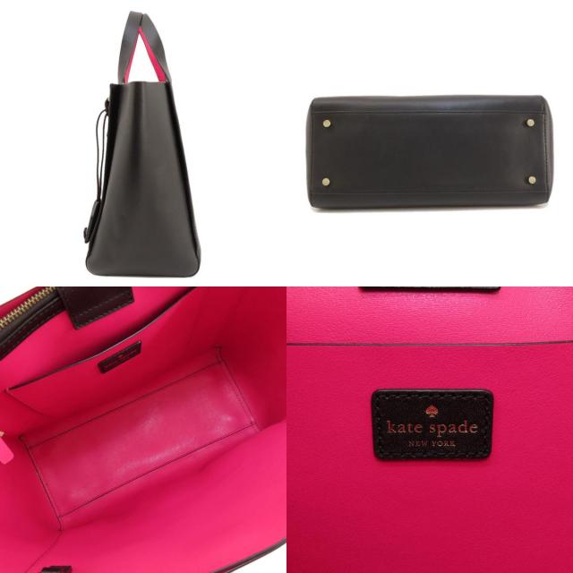 kate spade ケイトスペード ロゴ金具 2WAY トートバッグ レザー レディース