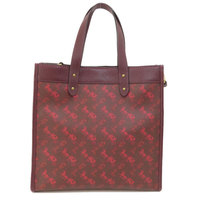 COACH コーチ 89143 馬車柄 2WAY ハンドバッグ PVC レディース 