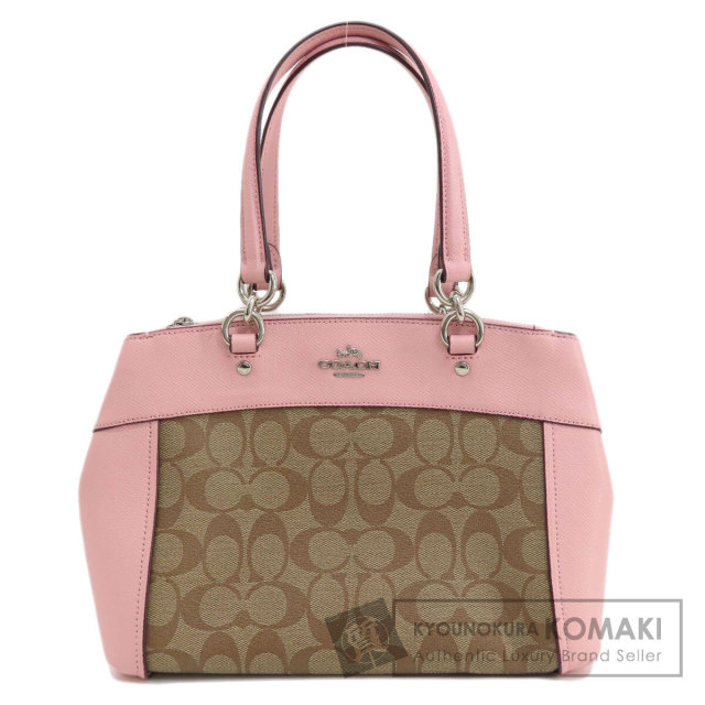 COACH コーチ F26139 シグネチャー ハンドバッグ PVC レディース  