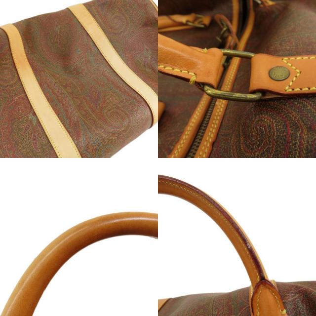 ETRO エトロ ペイズリー柄 ボストンバッグ PVC レディース