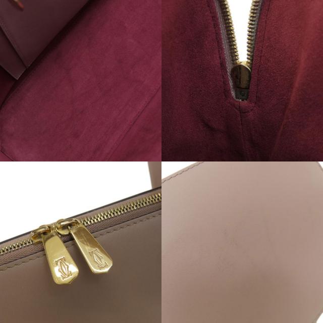 CARTIER カルティエ マストC 2WAY ハンドバッグ カーフ レディース