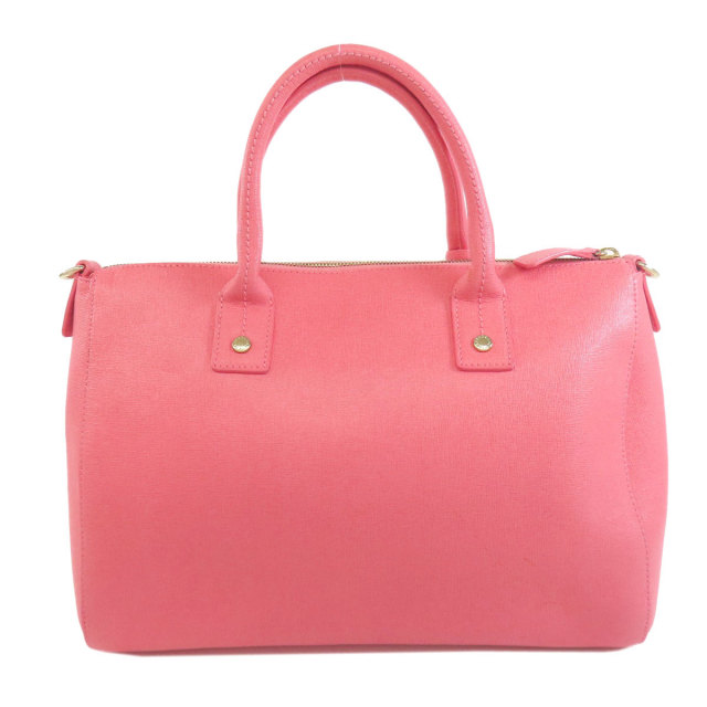 FURLA ハンドバッグ 2way ピンク系 中古 フルラ ハンド ショルダー 2WAY バッグ FURLA ピンク