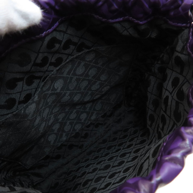 【未使用✨タグ付き】　ゲラルディーニ　ソフティ　ポーチ　巾着　ワインレッド系 GHERARDINI ゲラルディーニ ソフティ 巾着バッグ ハンドバッグ