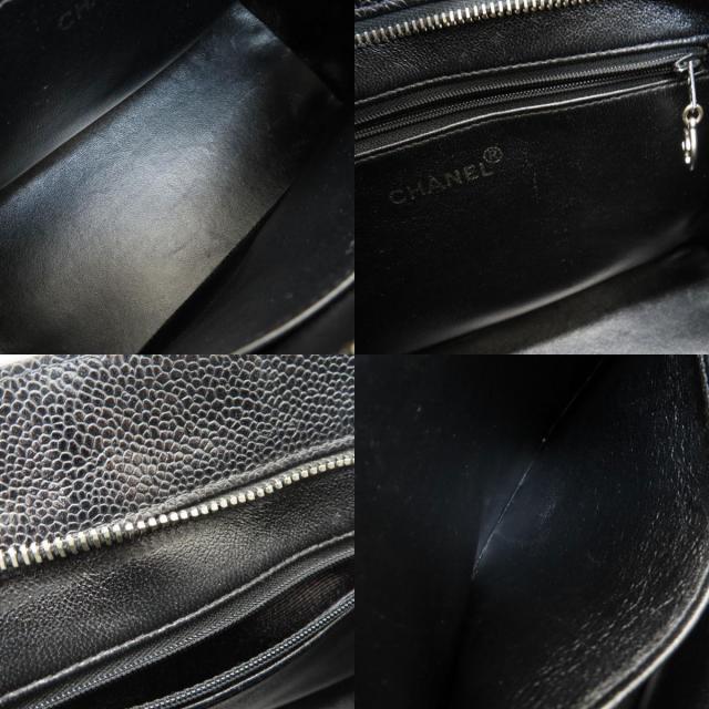 CHANEL シャネル 復刻トート シルバー金具 トートバッグ キャビア 