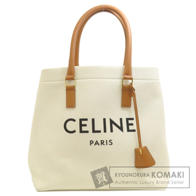CELINE セリーヌ ホリゾンタル カバ トートバッグ キャンバス  