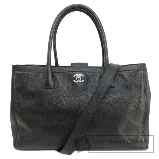 CHANEL シャネル エグゼクティブトート シルバー金具 2WAY トート 