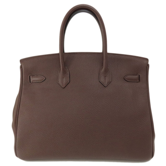 HERMES エルメス バーキン35 ダークブラウン シルバー金具 