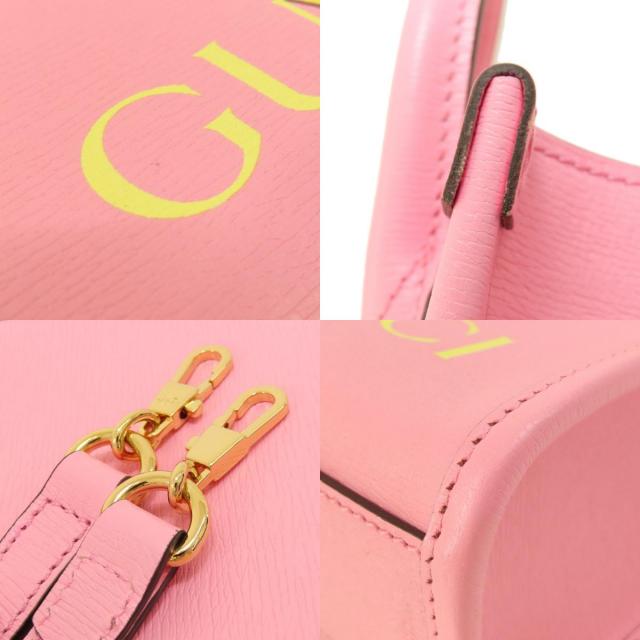 グッチ GUCCI 671623  ばなにゃコラボ 2WAY  ハンドバッグ レザー レディース  中古 GUCCI グッチ 671623 ばなにゃコラボ 2WAY ハンドバッグ レザー