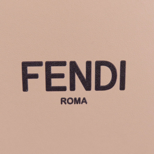 FENDI フェンディ ロゴ ボックスショルダー ショルダーバッグ カーフ 