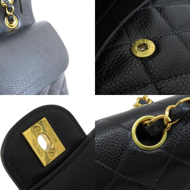 CHANEL シャネル マトラッセ ゴールド金具 ショルダーバッグ キャビア  