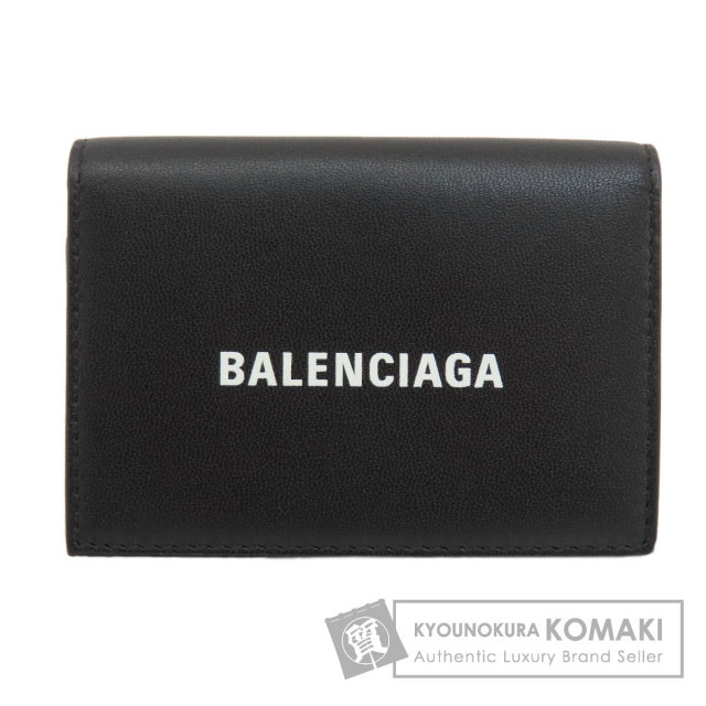 BALENCIAGA バレンシアガ 594312 ロゴ 二つ折り財布（小銭入れあり  