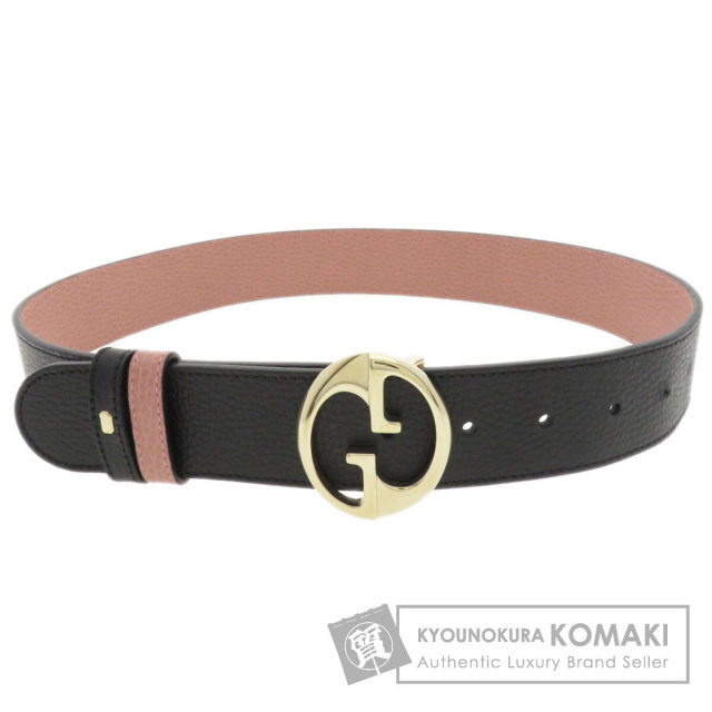 GUCCI グッチ インターロッキングG リバーシブル 80cm ベルト カーフ 