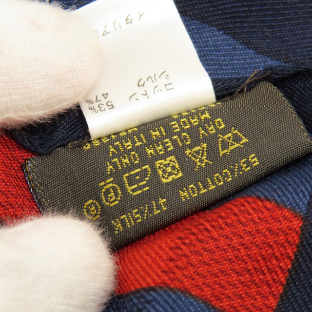 LOUIS VUITTON ルイヴィトン MP1380 ダミエ柄 ストール コットン  