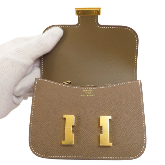 HERMES エルメス コンスタンススリム エトープ エトゥープ ゴールド 