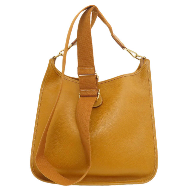 HERMES エルメス エブリンGM ブラウン ゴールド金具 ショルダーバッグ  