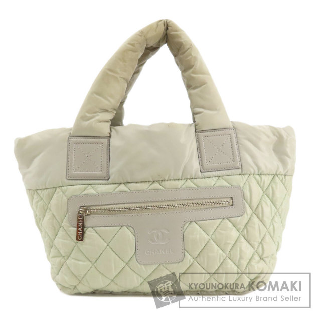 CHANEL シャネル コココクーン シルバー金具 トートバッグ ナイロン 