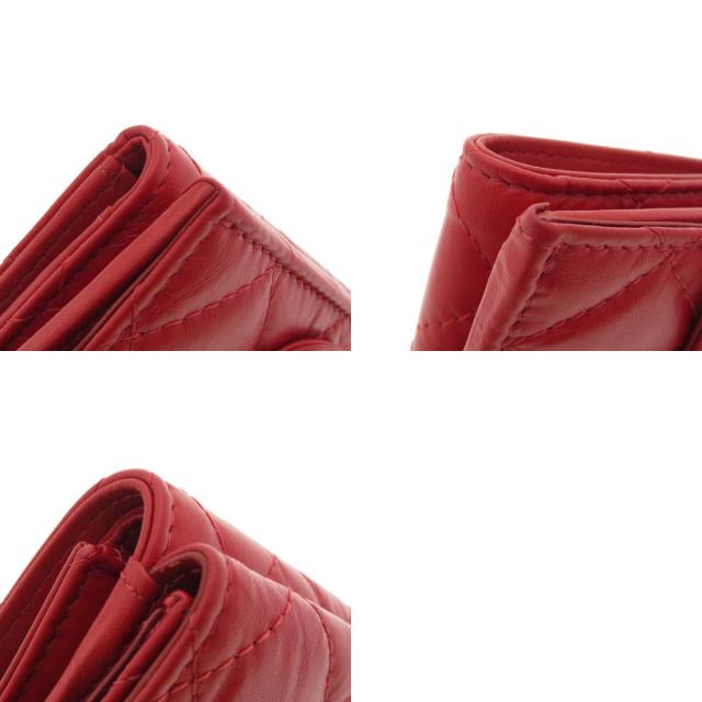 CHANEL シャネル 三つ折り コンパクトウォレット マトラッセ 二  