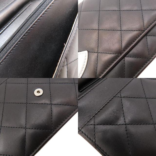 CHANEL シャネル チェーンウォレット カンボンライン シルバー金具 長  