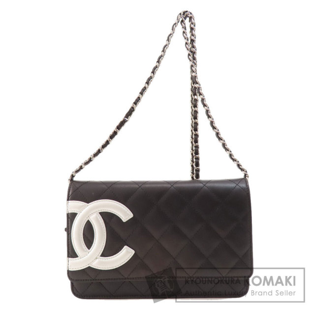 CHANEL シャネル チェーンウォレット カンボンライン シルバー金具 長 