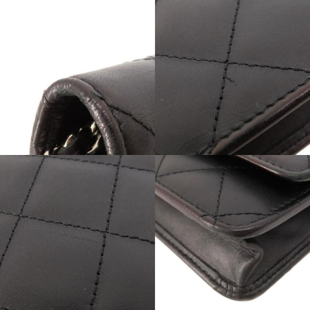 CHANEL シャネル チェーンウォレット カンボンライン シルバー金具 長  