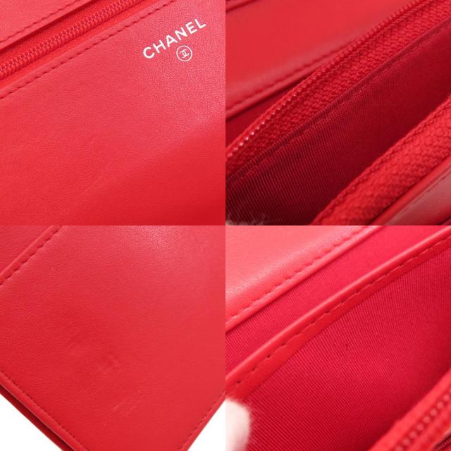 CHANEL シャネル チェーンウォレット カメリア ココマーク シルバー 