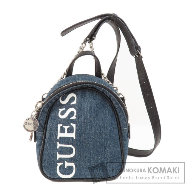 Guess ゲス ロゴ ショルダーバッグ デニム レディース 