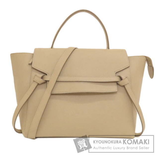 CELINE セリーヌ ベルトバッグ 2WAY ハンドバッグ カーフ レディース 