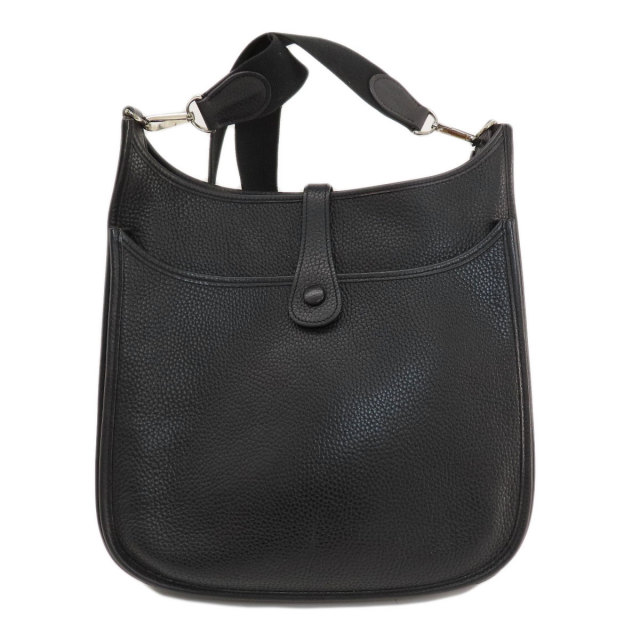 HERMES エルメス エブリン2 GM 黒 ブラック シルバー金具 トートバッグ  