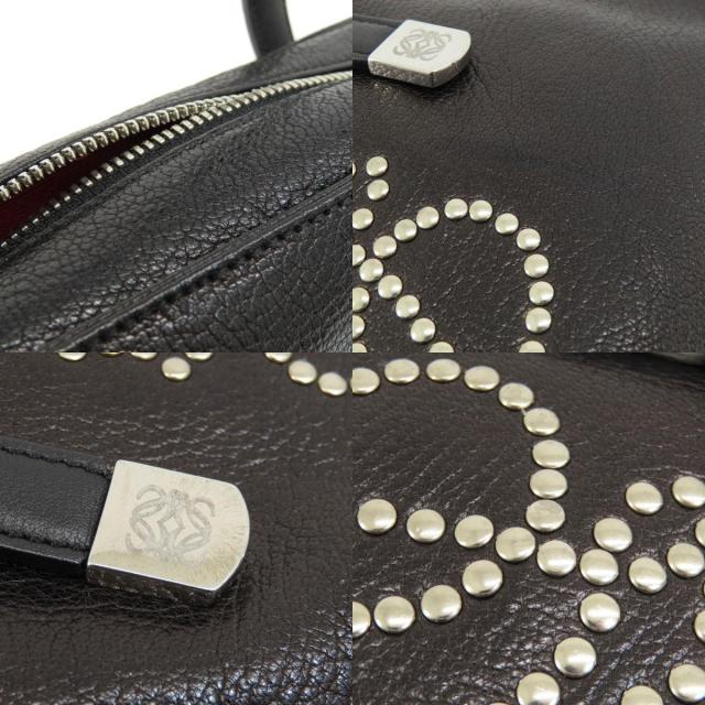 LOEWE ロエベ アナグラム スタッズ ハンドバッグ レザー レディース