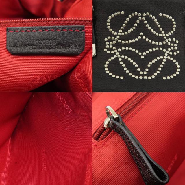 LOEWE ロエベ アナグラム スタッズ ハンドバッグ レザー レディース