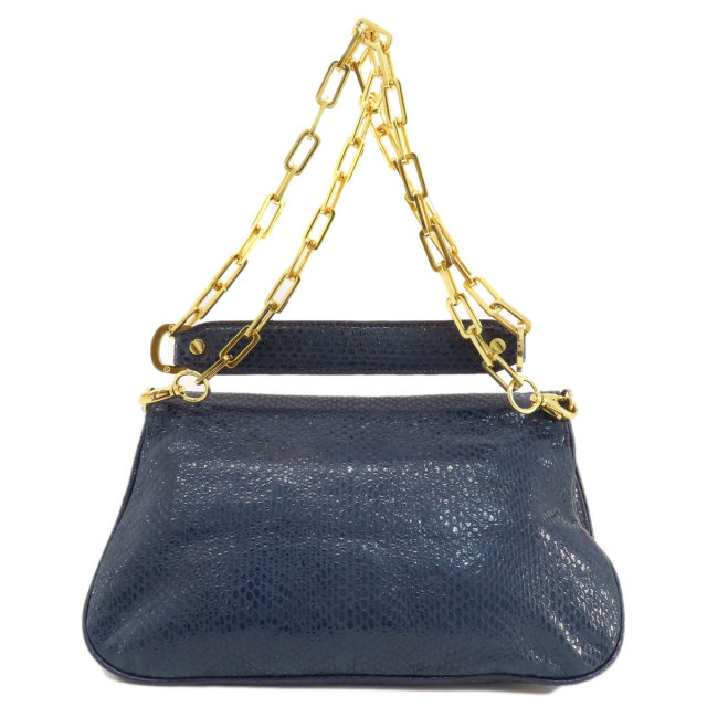 Tory Burch トリーバーチ パイソン型押し チェーンショルダー  