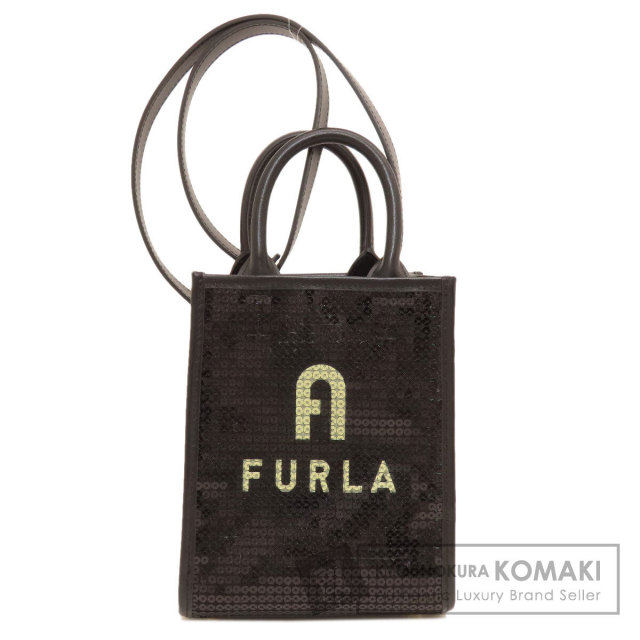 Furla フルラ アーチロゴ スパンコール ミニトート 2WAY ショルダー  