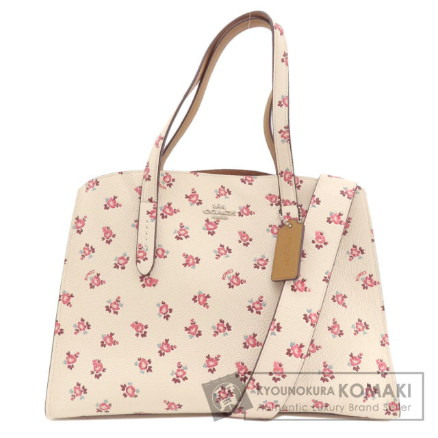 COACH コーチ 26964 フラワー柄 2WAY トートバッグ レザー COACH コーチ 26964 フラワー柄 2WAY トートバッグ レザー