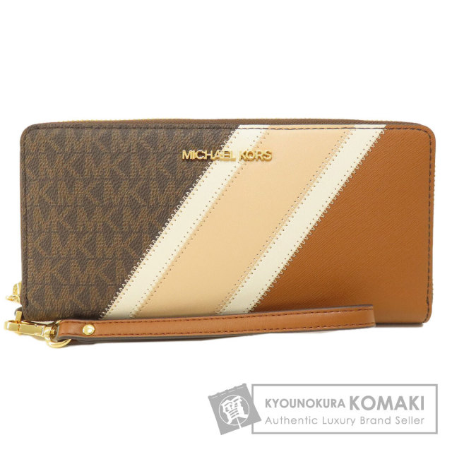 Michael Kors マイケルコース ロゴ金具 長財布（小銭入れあり） レザー 