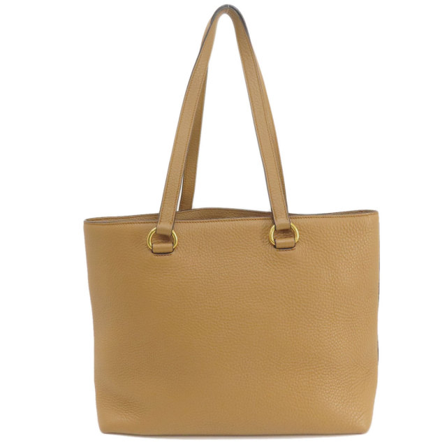 プラダPRADA斜め掛けトートレザーバッグブラウン