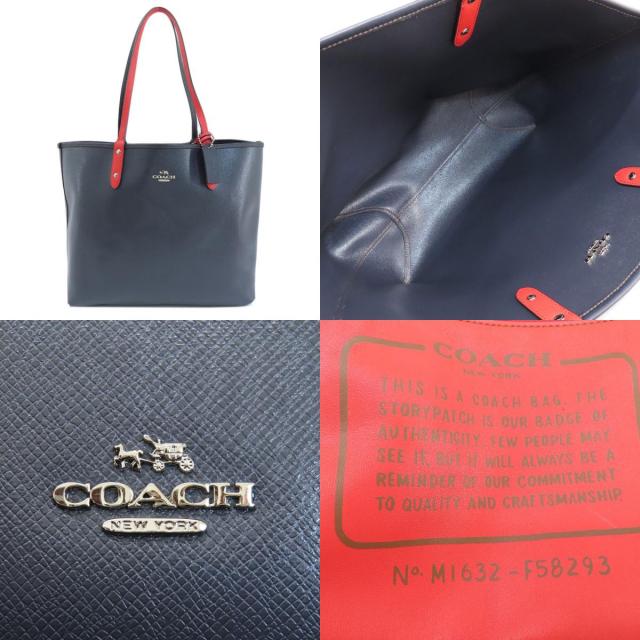COACH コーチ F58293 リバーシブル シグネチャー トートバッグ PVC