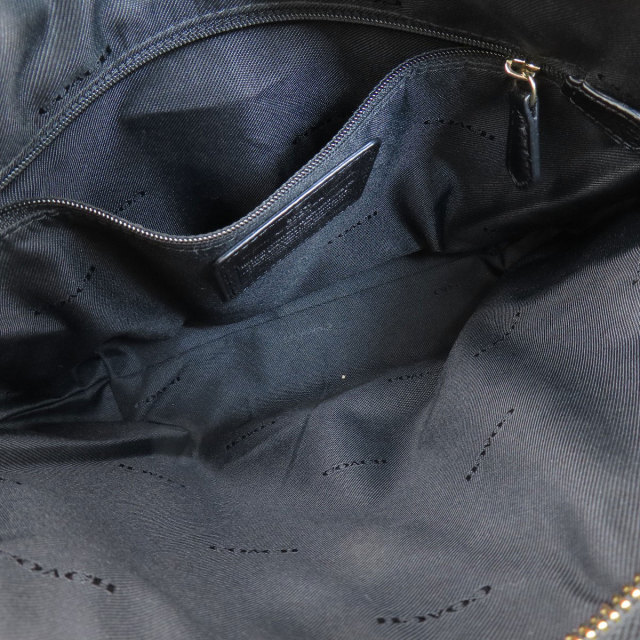 コーチ　coach ブラックレザーショルダーバッグ COACH ブラック レザー ショルダーバッグ