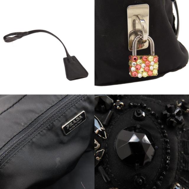 PRADA プラダ BN1134 ロゴ イブニングベア トートバッグ ナイロン素材 