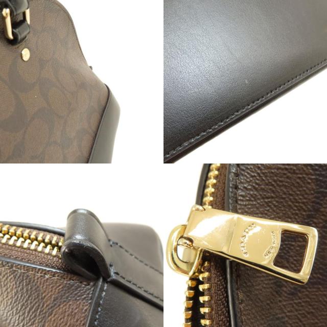 COACH コーチ F58295 シグネチャー 2WAY ハンドバッグ PVC/レザー