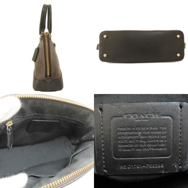 COACH コーチ F58295 シグネチャー 2WAY ハンドバッグ PVC/レザー