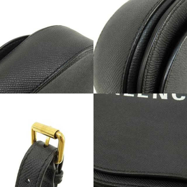 【希少モデル❗️】バレンシアガ　最高級レザー　ショルダーバッグ　プレートロゴ　金具 BALENCIAGA バレンシアガ ロゴ ショルダーバッグ レザー